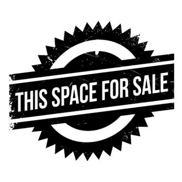 This Space For Sale rubber stamp Stock Illustration