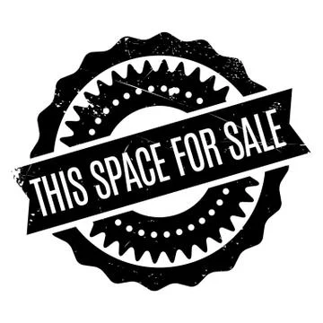 This Space For Sale rubber stamp Illustrazione stock