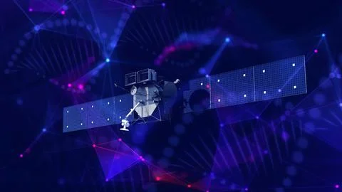 Space satellite Stock Illustration