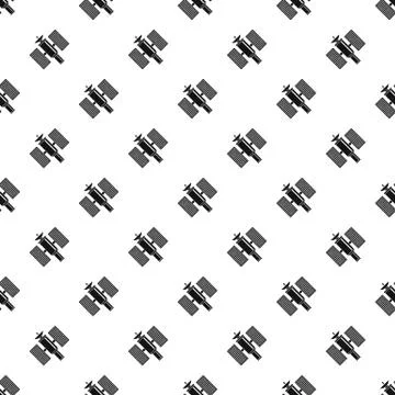 Space satellite pattern Stock Illustration