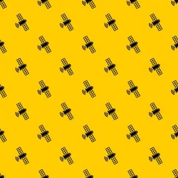 Space satellite pattern vector Stock Illustration