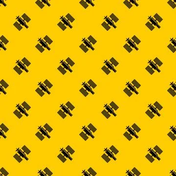 Space satellite pattern vector Illustrazione stock