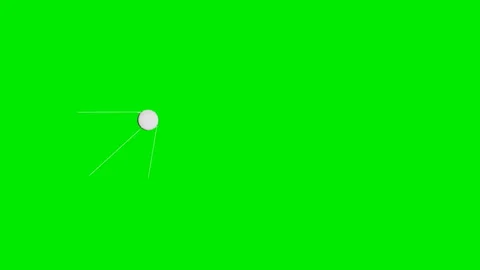 Space satellite quickly flies away on a green background. Stock Footage 110863961