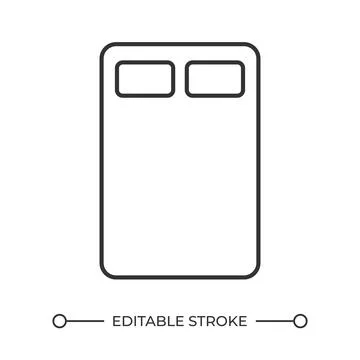 Space saving sleep solutions line icon Stock Illustration