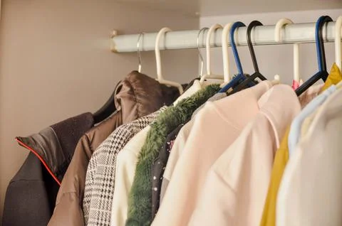 Space Saving Wardrobe for Effortless Style Stock Photos
