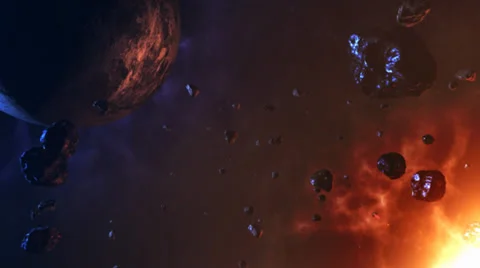 Space scene - background video Stock Footage 37614587