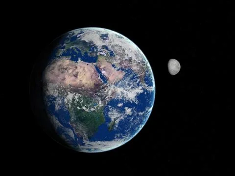 Space scene Stock Illustration