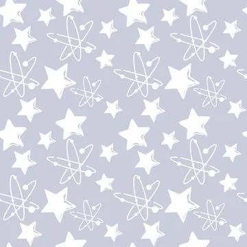 Space Seamless Pattern Stock Illustration