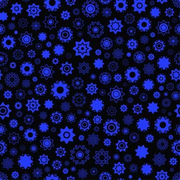 Space seamless vector pattern. Stock Illustration