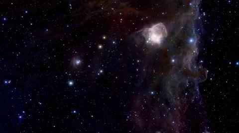 Space section, enlargement of a general view of nebula Video stock 48771321