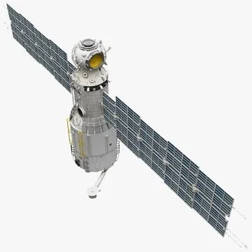 Space Service Module Zvezda 3D Model