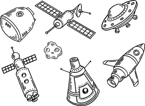 A space set with various appparts Stock Illustration