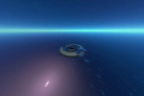 Space ship animation Stock Footage 562513