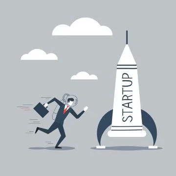 Space ship business idea for start up イラスト素材
