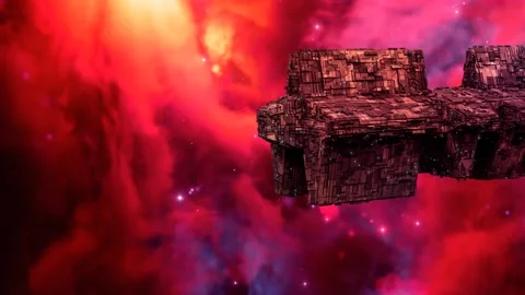 Space ship cargo 1 Stock Footage 291757629