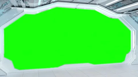 Space ship control zoom out  green screen Stock Footage 239168404