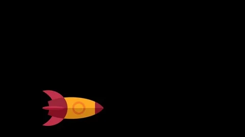 Space ship flying in space. Stock Footage 93801620