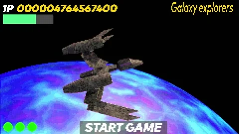 Space ship game 8 bit Stock Footage 196871202