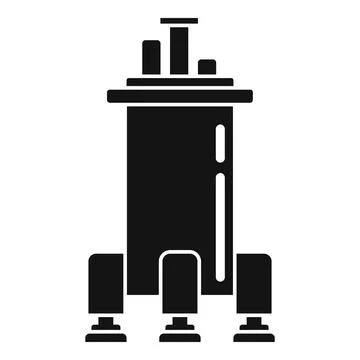 Space ship gravity icon, simple style Stock Illustration