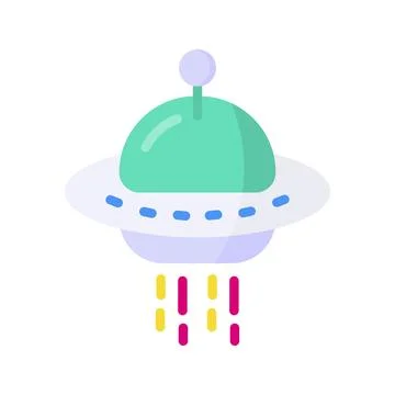 Space Ship Icon Image. Stock Illustration