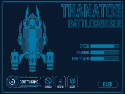 Space ship Stock Illustration