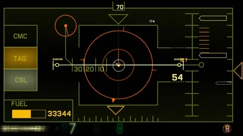 Space ship panel in animation Stock Footage 55796807