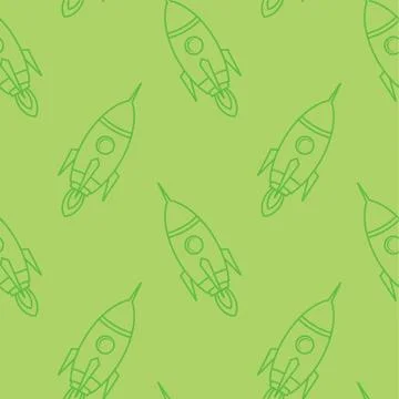 Space ship rocket shuttle cartoon vector art イラスト素材