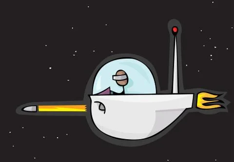 Space Shooter Stock Illustration