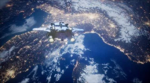 Space Shuttle above the Earth Space Shuttle above the Earth. Elements of t... Fotos Stock