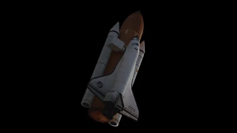 Space Shuttle with Alpha Channel Realistic Cinematic 動画素材 84694747