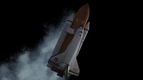 Space Shuttle with Alpha Channel Realistic Cinematic 動画素材 84694822