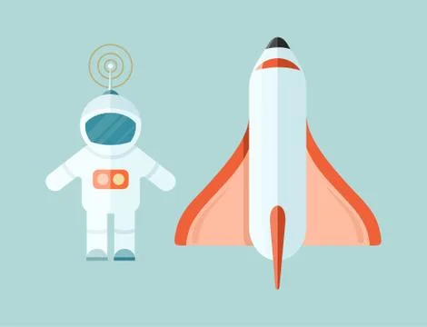 Space Shuttle and Astronomy Web Page Stock Illustration