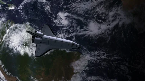 Space Shuttle In Earth Orbit Video stock 36260445