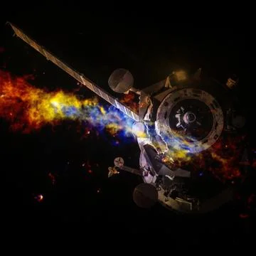 Space shuttle. Elements of this image furnished by NASA 库存照片