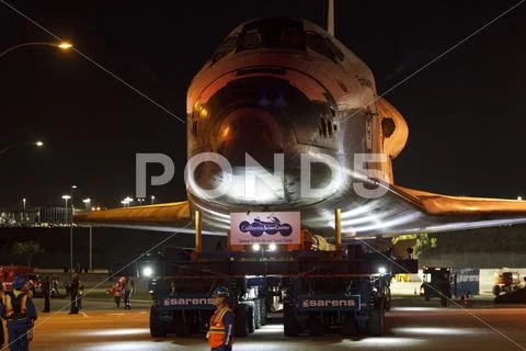 Space Shuttle Endeavour Move in L.A.