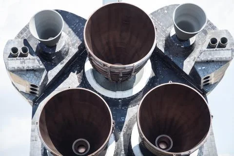 Space shuttle engine Stock Photos