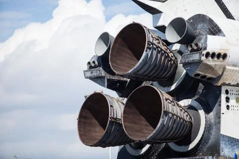 Space shuttle engine Stock Photos