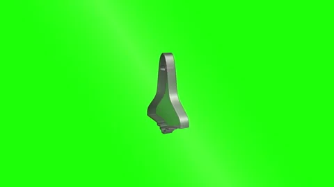 Space shuttle icon symbol rotating on green screen background Stock Footage 325924460