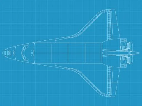 Space shuttle Stock Illustration