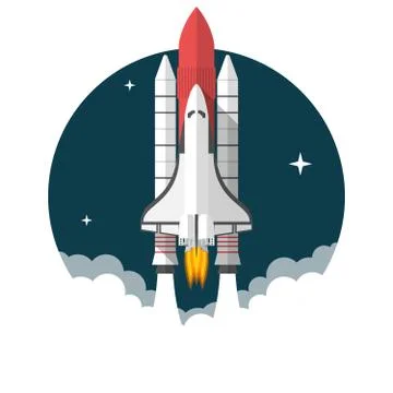 Space Shuttle Stock Illustration