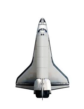 Space Shuttle isolated on white background. Elements of this image furnished Stock Photos