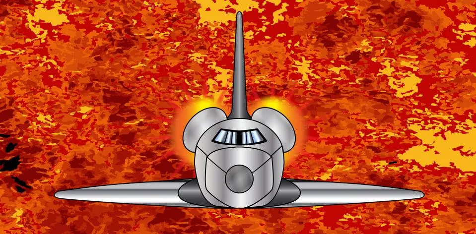 Space Shuttle Launch Illustrazione stock