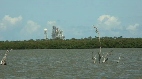 Space Shuttle Launch NASA KSC Kennedy Space Center Cape Canaveral Astronaut Video stock 302596