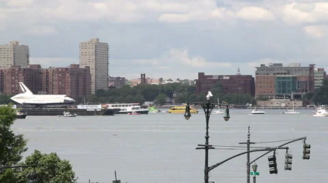 Space Shuttle in New York 스톡 동영상 56333009