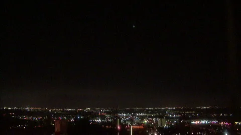 Space Shuttle Night Launch Viewed From Orlando Stock Footage 507544