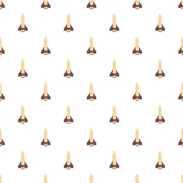 Space shuttle pattern illustrating aeronautical journey and exploration Stock Illustration