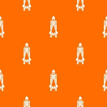 Space shuttle pattern seamless Stock Illustration