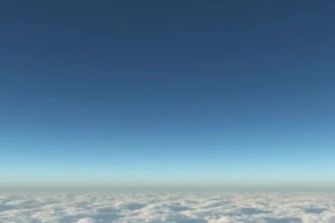 Space Shuttle Re-entry Stock Footage 83267