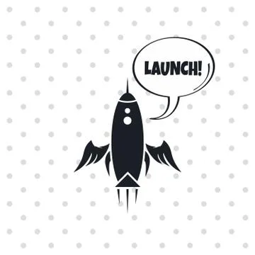 Space shuttle rocket Stock-Illustration