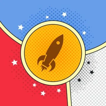 Space shuttle rocket Stock Illustration